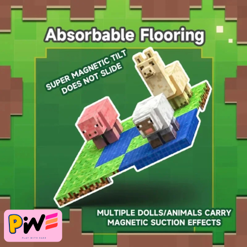 Magnetic Base Plate Variety Baseplates Match Mine World Magnetic Building Blocks Toys for Boys and Girls Children Gift