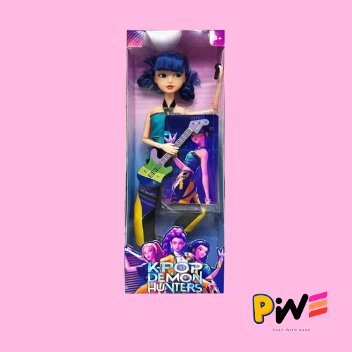 New Anime K-pop Demon Hunter Witch Hunter Group High Appearance Rubber Doll Figurine, Girl's Heart Decoration Doll Holiday Gift