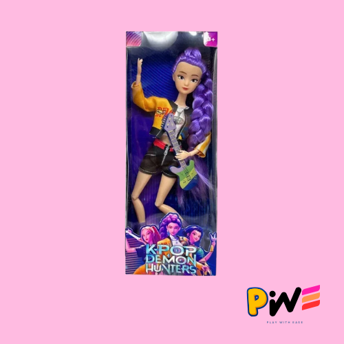 New Anime K-pop Demon Hunter Witch Hunter Group High Appearance Rubber Doll Figurine, Girl's Heart Decoration Doll Holiday Gift